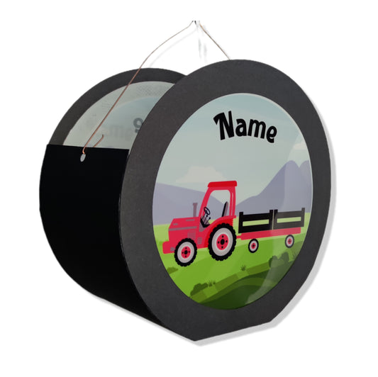 Bastelset Laterne St Martin Kind Trecker Traktor Kinder Basteln personalisiert Name Sankt Martin Martinslaterne