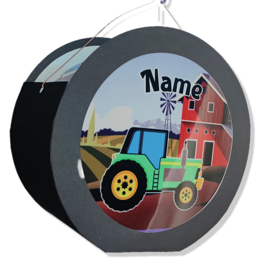 Bastelset Laterne St Martin Kind Traktor Trecker Farm Kinder Basteln personalisiert Name Sankt Martin Martinslaterne